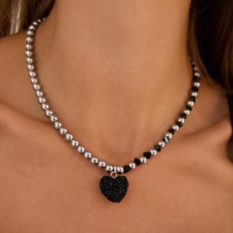 New Personalized Creative Bead Love Pendant Necklace, Suitable for Women s Y2k Holiday Party Accessories Zircon
New Personalized Creative Bead Love Pendant Necklace, Suitable for Women s Y2k Holiday Party Accessories Zircon