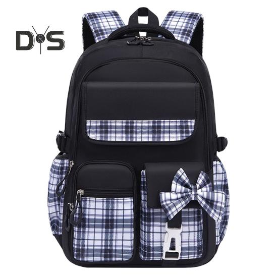 Детская школьная сумка с бантом, клетчатым принтом, регулируемым мягким плечевым ремнем, большой вместимостью, дышащей сетчатой подкладкой, водонепроницаемой, просторной, для начального уровня L чёрный
Детская школьная сумка с бантом, клетчатым принтом, регулируемым мягким плечевым ремнем, большой вместимостью, дышащей сетчатой подкладкой, водонепроницаемой, просторной, для начального уровня L чёрный
