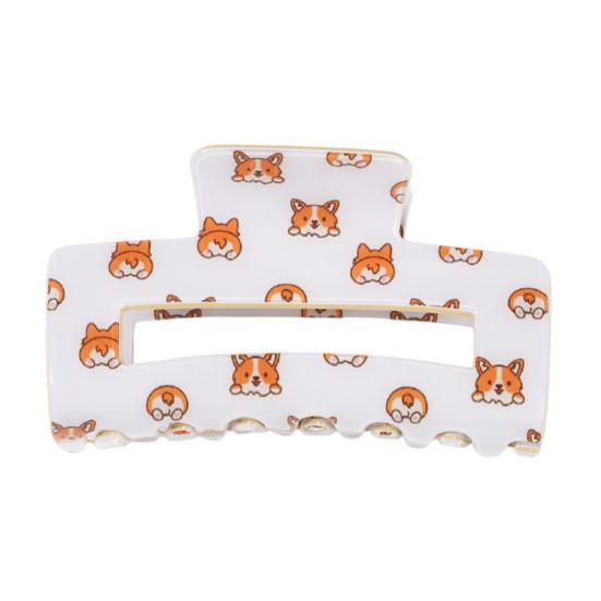 Hair Claw Cartoon Animal Pattern Rectangle Shape Back Head Hair Clip Anti-slip Teeth Versatile Hair Accessory B
Hair Claw Cartoon Animal Pattern Rectangle Shape Back Head Hair Clip Anti-slip Teeth Versatile Hair Accessory B