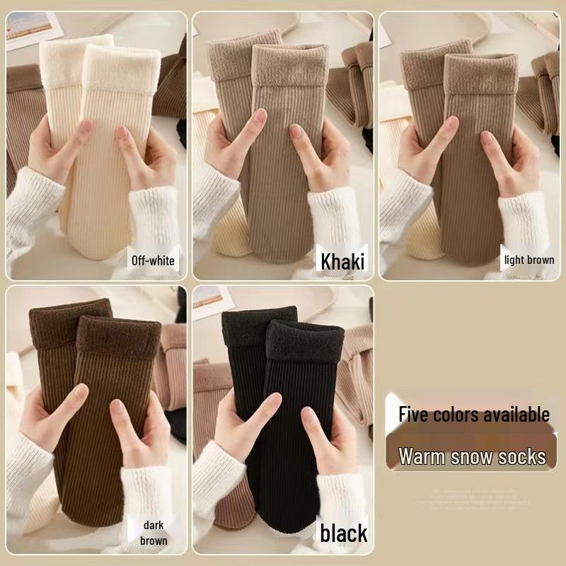 Толстые и теплые снежные носки до середины икры: Женские осенне-зимние уютные носки для дома с флисовой подкладкой Thickened Warm темно-коричневого
Толстые и теплые снежные носки до середины икры: Женские осенне-зимние уютные носки для дома с флисовой подкладкой Thickened Warm темно-коричневого