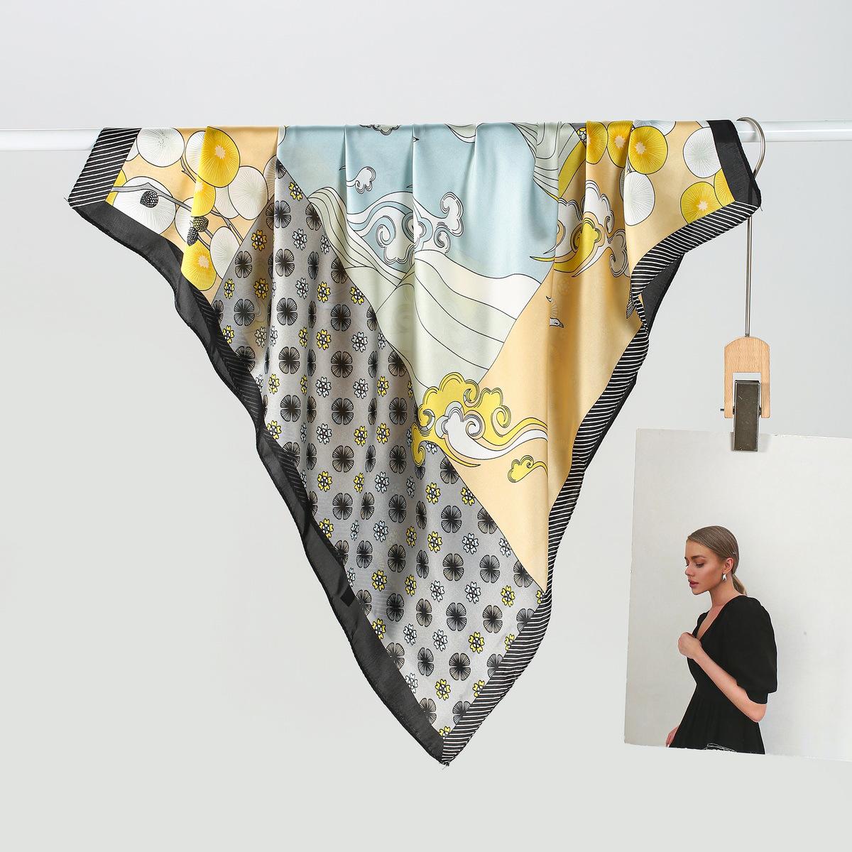 Spring/Summer Retro Women s Silk-Style Square Scarf: Versatile Chinese-Inspired Neckerchief 70x70cm
Spring/Summer Retro Women s Silk-Style Square Scarf: Versatile Chinese-Inspired Neckerchief 70x70cm