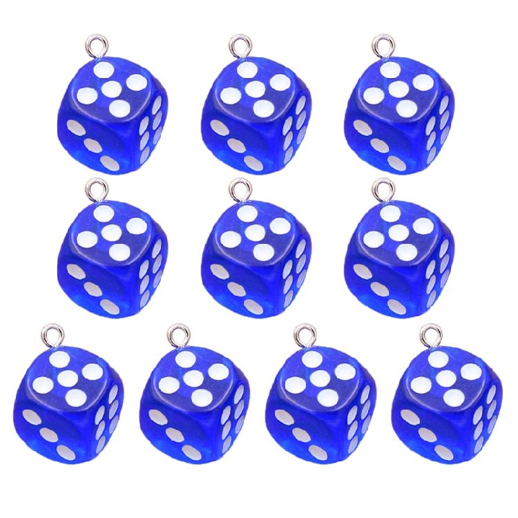 10-Pack Resin Dice with 0.16in Loop for DIY Crafts Table Games Accessories 1 синий
10-Pack Resin Dice with 0.16in Loop for DIY Crafts Table Games Accessories 1 синий