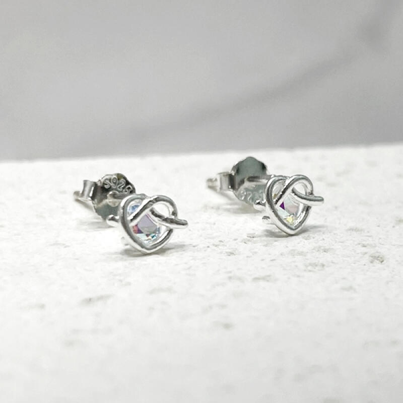 925 Silver Twisted Heart Earrings M-APE008 M-APE008
925 Silver Twisted Heart Earrings M-APE008 M-APE008