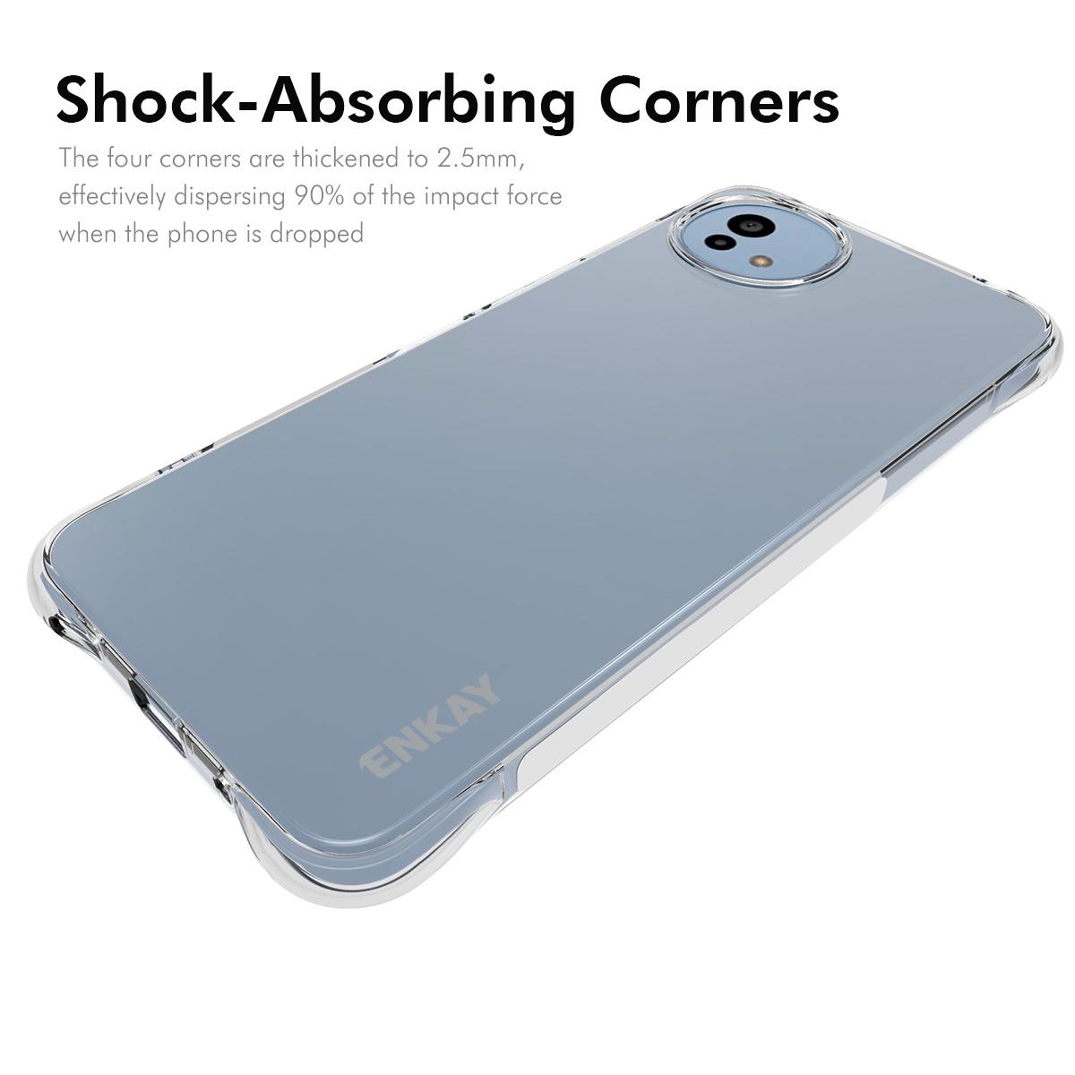 For Sharp Aquos Wish5 Clear Phone Case ENKAY HAT PRINCE Shockproof Anti-slip TPU Cover Transparent
For Sharp Aquos Wish5 Clear Phone Case ENKAY HAT PRINCE Shockproof Anti-slip TPU Cover Transparent
