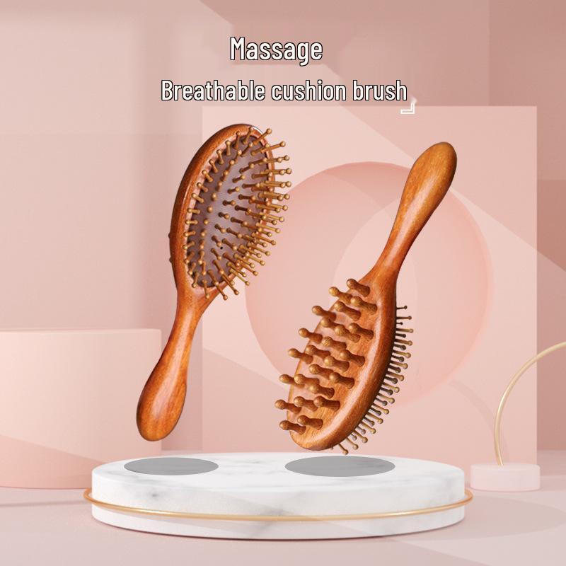 Double-Sided Sandalwood Cushion Comb: Fluffy Hair Styling, Detangling & Massage - Solid Wood Pin Comb
Double-Sided Sandalwood Cushion Comb: Fluffy Hair Styling, Detangling & Massage - Solid Wood Pin Comb