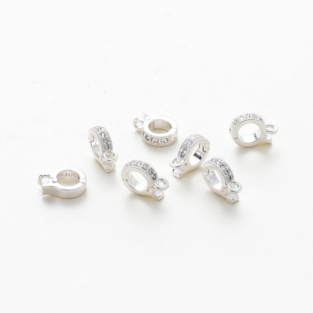 14K 18K Gold Color Brass with Zircon Round Shape Necklaces Bracelets Charms Connector Jewelry Making Supplies DIY Accessories 2pcs срібний
14K 18K Gold Color Brass with Zircon Round Shape Necklaces Bracelets Charms Connector Jewelry Making Supplies DIY Accessories 2pcs срібний