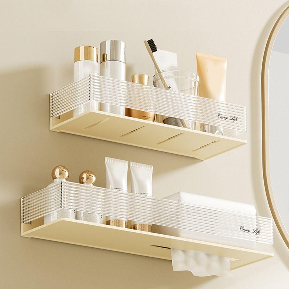 Free Punch Bathroom Storage Shelf Plastic Makeup Organizer Bathroom Accessories M белый
Free Punch Bathroom Storage Shelf Plastic Makeup Organizer Bathroom Accessories M белый