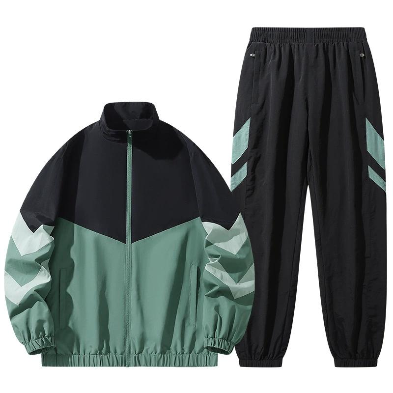 Сращивание куртка спортивный костюм мужской модный универсальный кардиган на молнии длинные брюки повседневный модный комплект из двух предметов XL
Сращивание куртка спортивный костюм мужской модный универсальный кардиган на молнии длинные брюки повседневный модный комплект из двух предметов XL