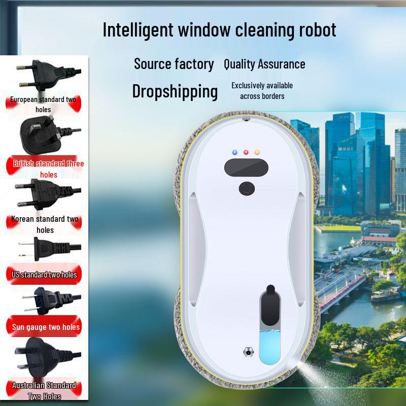 Intelligent Automatic Window Cleaning Robot with Remote Control Korean Standard білий
Intelligent Automatic Window Cleaning Robot with Remote Control Korean Standard білий