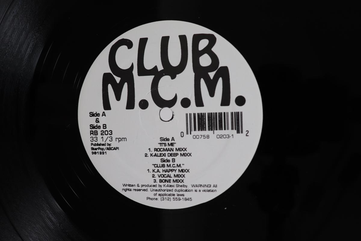 12inch Record CLUB MCM Its Me Club M.C.M. RB203 Rhythm Beat 1991 US Dance Electronica Used
12inch Record CLUB MCM Its Me Club M.C.M. RB203 Rhythm Beat 1991 US Dance Electronica Used