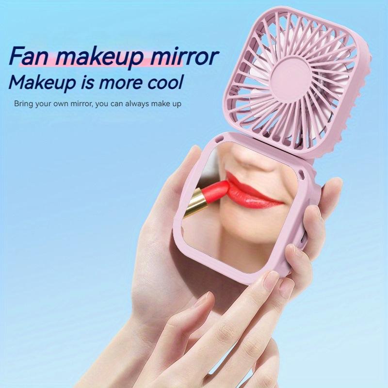 Compact & Stylish Portable Mini Fan with Built-In Makeup Mirror - USB Rechargeable,Ideal for Outdoor Use Portable Fan
Compact & Stylish Portable Mini Fan with Built-In Makeup Mirror - USB Rechargeable,Ideal for Outdoor Use Portable Fan