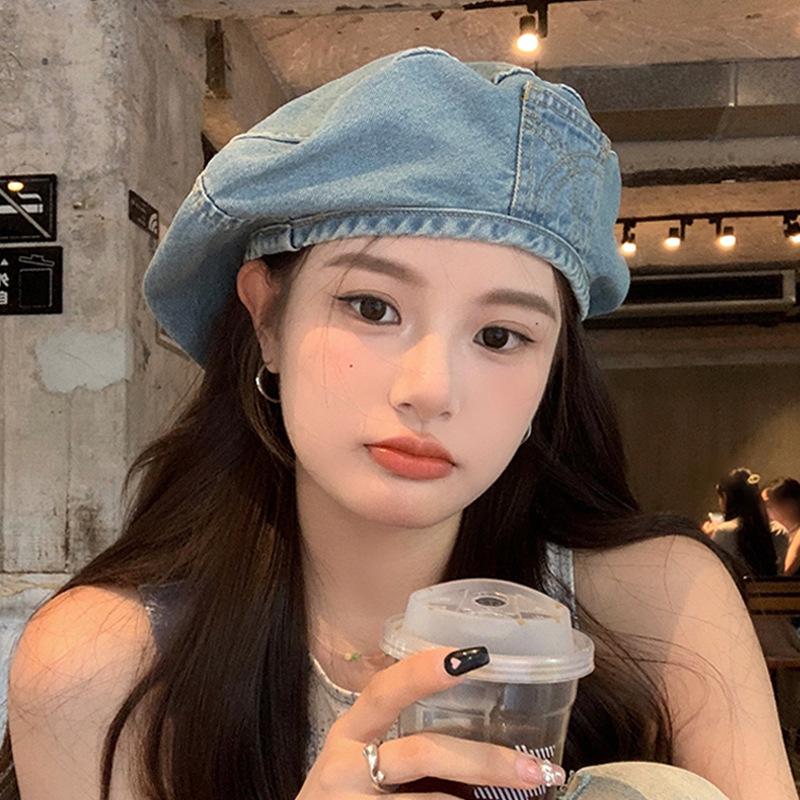 Denim Trendy Washed Beret Hat For Women And Men In Retro Design With Embroidery Unique Nostalgic
Denim Trendy Washed Beret Hat For Women And Men In Retro Design With Embroidery Unique Nostalgic