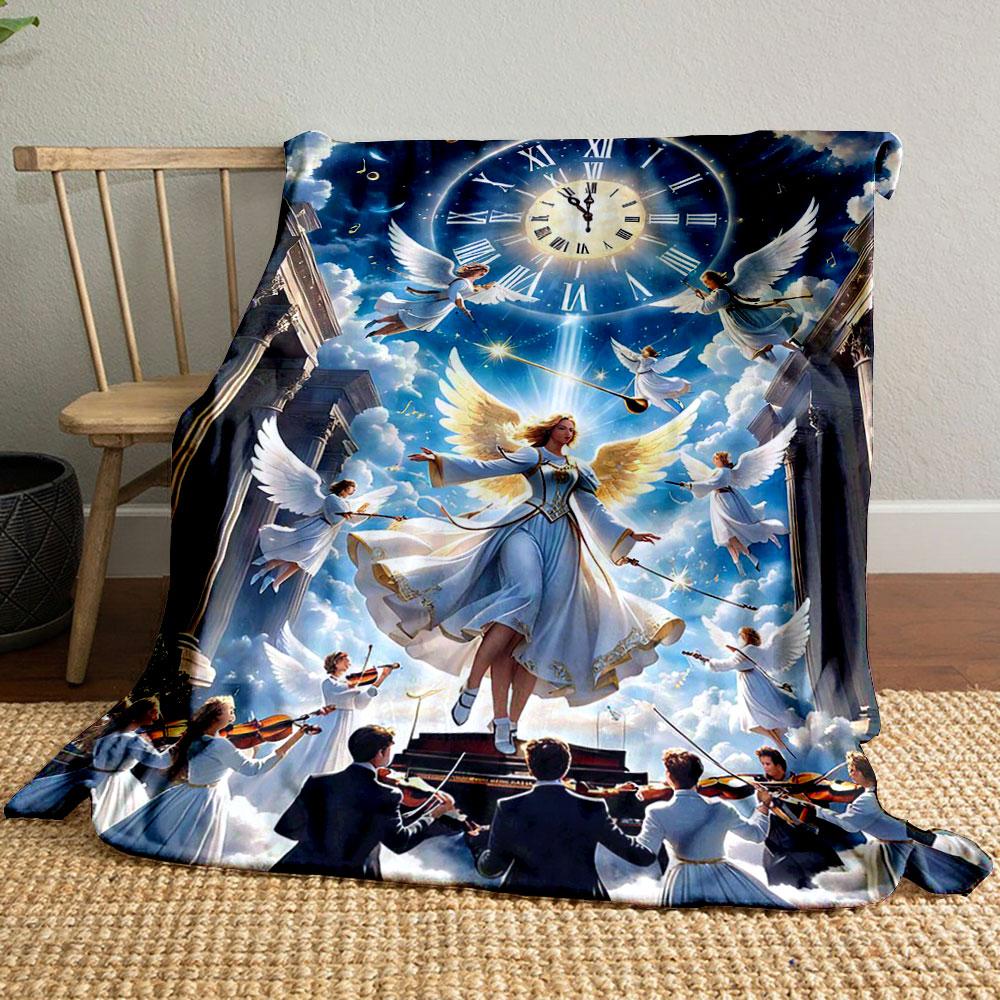 Angelic Clock Symphony Blanket Printed Blanket for Living Room Bed Couch lunch break Soft Cozy Blanket for Friend s festival Gift 80cm x 120cm
Angelic Clock Symphony Blanket Printed Blanket for Living Room Bed Couch lunch break Soft Cozy Blanket for Friend s festival Gift 80cm x 120cm