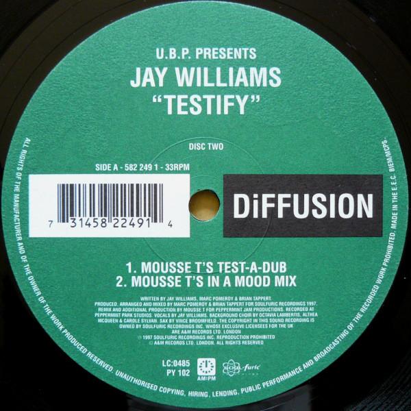 12-дюймовая пластинка URBAN BLUES PROJECT, JAY WILLIAMS - Testify 5822491 DiFFUSION 1997 UK Танцевальная и Электронная Б/У
12-дюймовая пластинка URBAN BLUES PROJECT, JAY WILLIAMS - Testify 5822491 DiFFUSION 1997 UK Танцевальная и Электронная Б/У