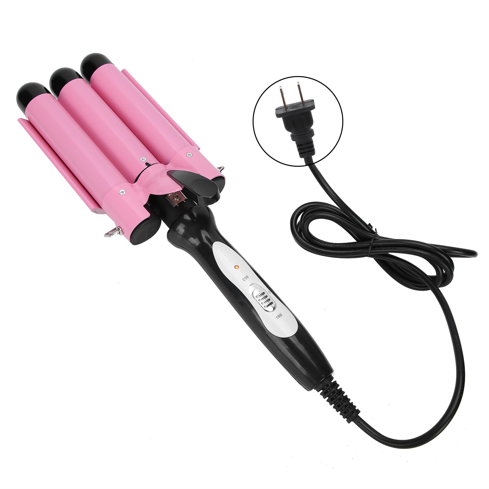Hair Curling Iron 3 Barrel 28mm Electric Hair Waver Curling Iron Hair Styling Tool 110‑240VUS Plug US Plug
Hair Curling Iron 3 Barrel 28mm Electric Hair Waver Curling Iron Hair Styling Tool 110‑240VUS Plug US Plug