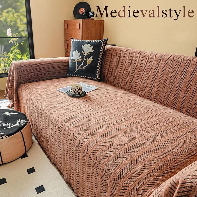 European Striped Solid Sofa Cover with Tassels Soft Plush Sofa Blanket for Living Room Chenille Furniture Protection Slipcover 180x130cm
European Striped Solid Sofa Cover with Tassels Soft Plush Sofa Blanket for Living Room Chenille Furniture Protection Slipcover 180x130cm