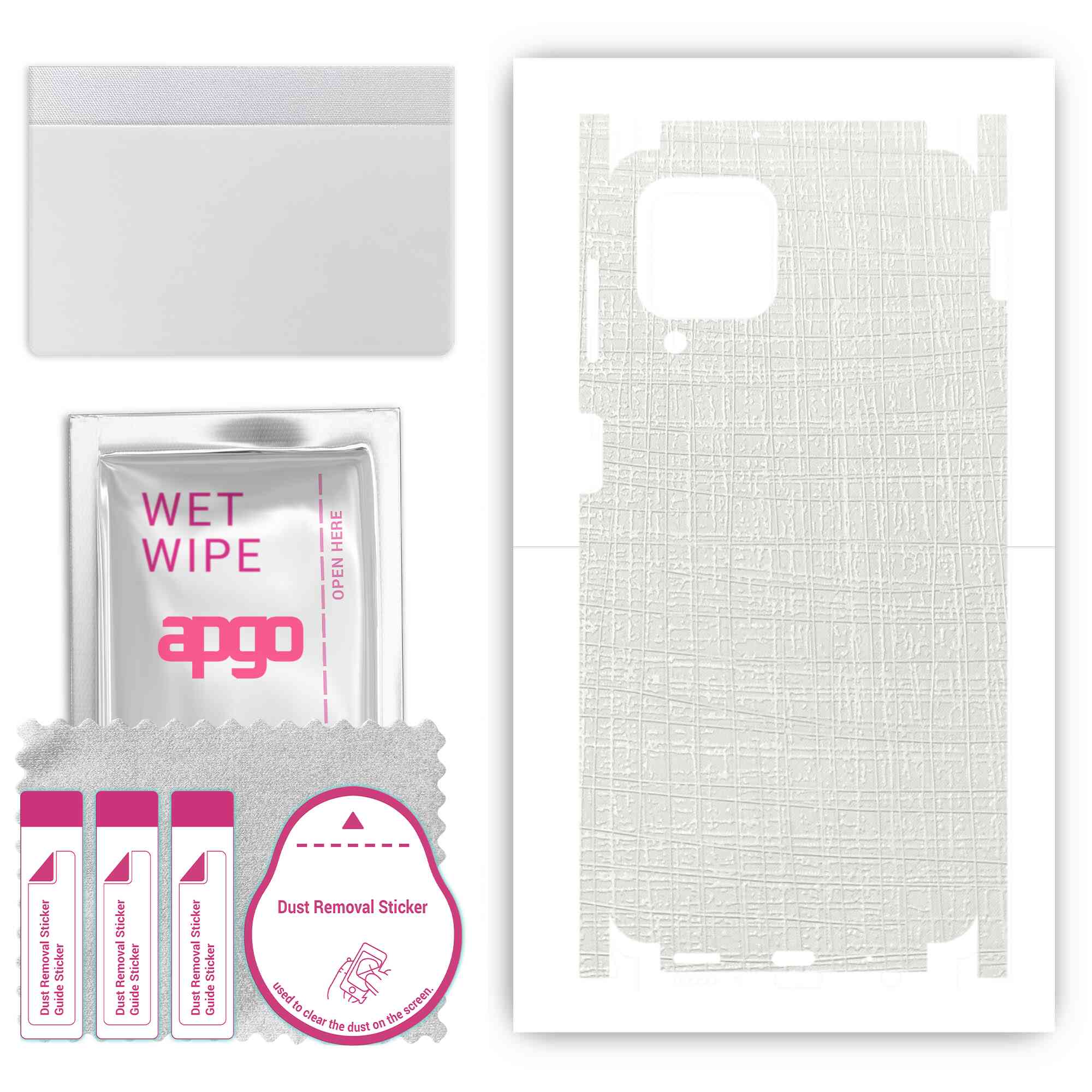 apgo Protective Skin Sticker for the back+sides compatible with Samsung Galaxy M53 5G, Full Wrap Film, Foil, Vinyl - Pattern White Fabric
apgo Protective Skin Sticker for the back+sides compatible with Samsung Galaxy M53 5G, Full Wrap Film, Foil, Vinyl - Pattern White Fabric