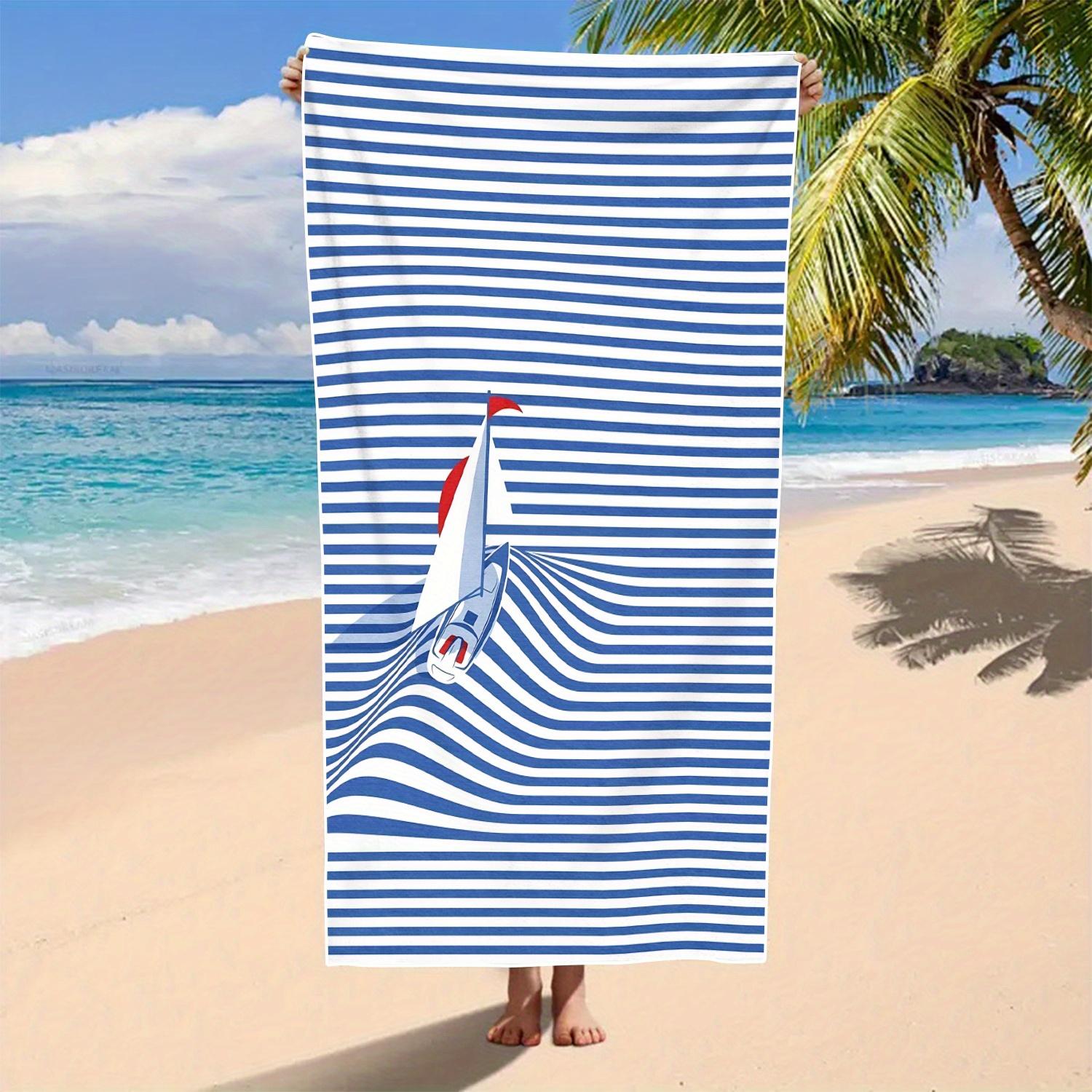 1PC Nautical Sailboat Beach Towel, Polyester Quick Dry Towel, Lightweight & Soft for Swimming & Surfing, Unisex, Ideal Beach Ess W30*H60(CM)
1PC Nautical Sailboat Beach Towel, Polyester Quick Dry Towel, Lightweight & Soft for Swimming & Surfing, Unisex, Ideal Beach Ess W30*H60(CM)