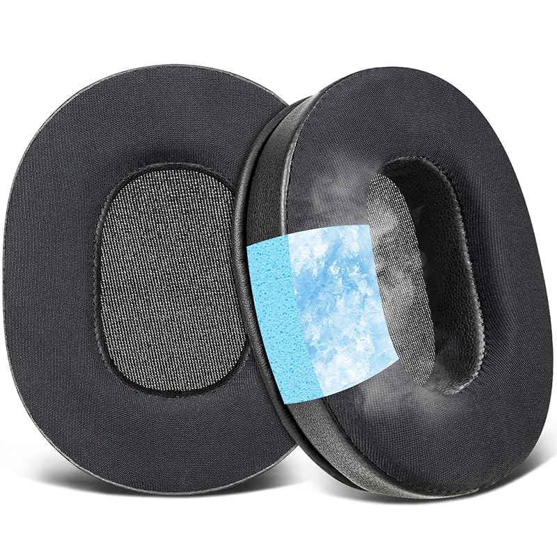 SOULWIT cooling gel pad ear pads Audio-Technica ATH-M60X for On-Ear headset exchange ear cushion high density foam ear cup ice silk head pad cold
SOULWIT cooling gel pad ear pads Audio-Technica ATH-M60X for On-Ear headset exchange ear cushion high density foam ear cup ice silk head pad cold