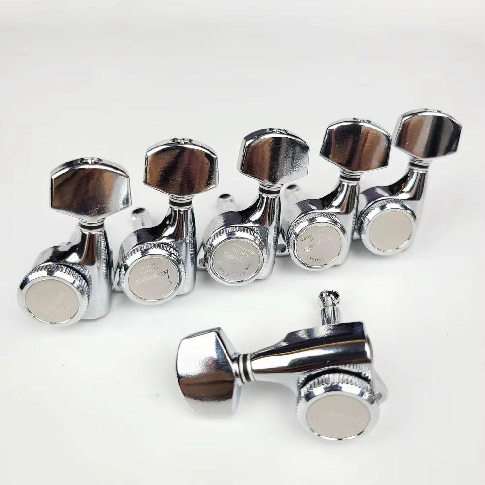 6PCS/Set Chrome Guitar Locking Tuners Silver/Gold/Black Lock String Tuning Pegs Black-6R
6PCS/Set Chrome Guitar Locking Tuners Silver/Gold/Black Lock String Tuning Pegs Black-6R