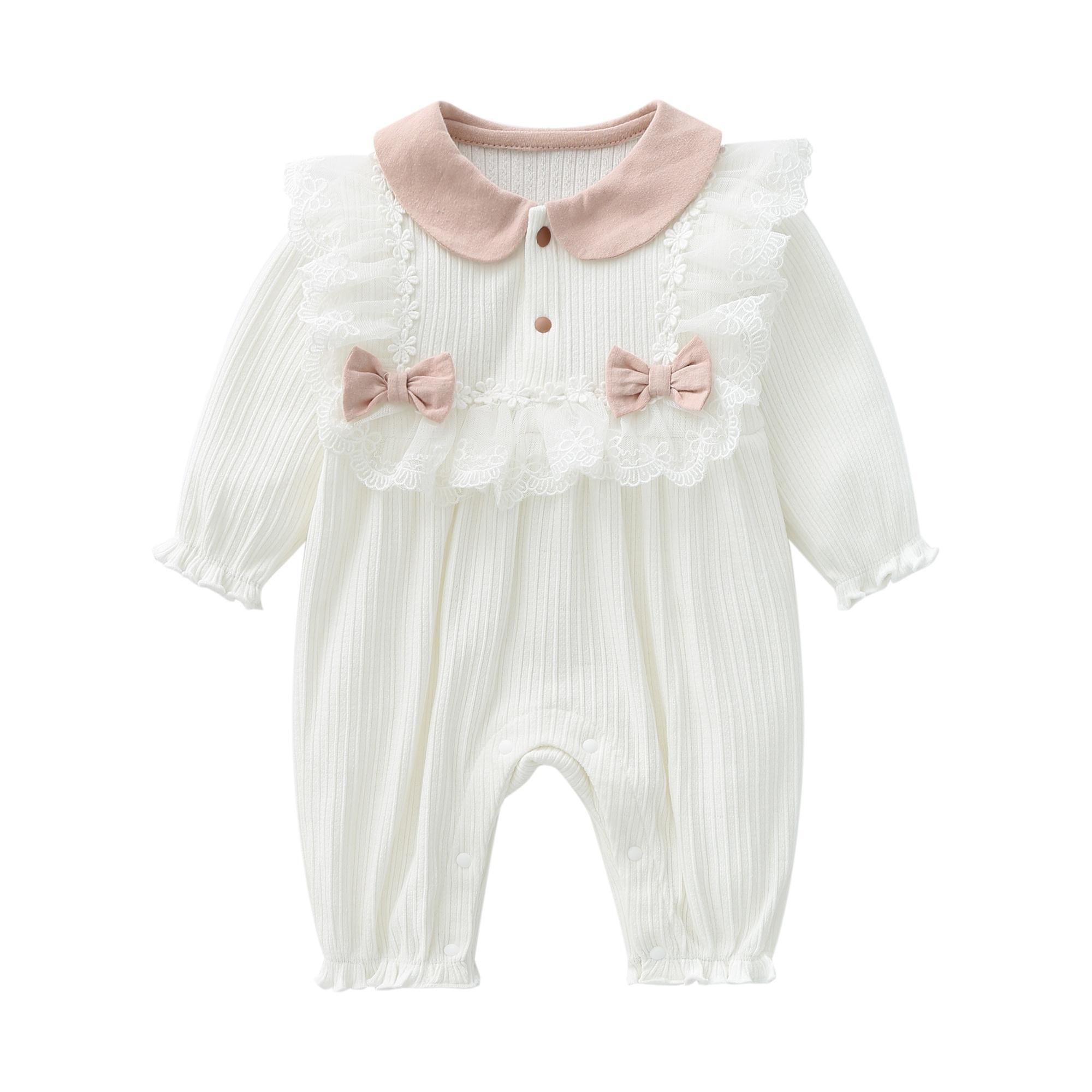 Кружевной комбинезон принцессы с оборками для новорожденных девочек, весенний комбинезон принцессы с длинными рукавами + шапки на весну и осень 3M белый
Кружевной комбинезон принцессы с оборками для новорожденных девочек, весенний комбинезон принцессы с длинными рукавами + шапки на весну и осень 3M белый