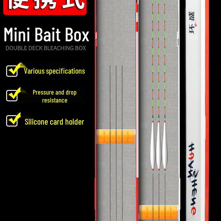 Compact Ultra-Thin Mini Float Box: Portable, Small Capacity Fishing Gear Mini Float Box (Total Length 46cm)
Compact Ultra-Thin Mini Float Box: Portable, Small Capacity Fishing Gear Mini Float Box (Total Length 46cm)