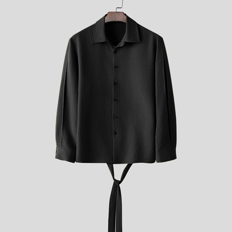 INCERUN Men Lapel Neck Cutout Long Sleeve Backless Lace-up Casual Shirts 5XL чёрный
INCERUN Men Lapel Neck Cutout Long Sleeve Backless Lace-up Casual Shirts 5XL чёрный