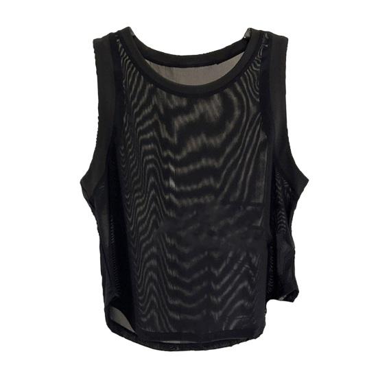 Yousheng Women Vest Solid Color Loose Fit Sleeveless Tops Round Neck Mesh Yarn Splicing Thin Yoga Sport Tops Daily S чёрный
Yousheng Women Vest Solid Color Loose Fit Sleeveless Tops Round Neck Mesh Yarn Splicing Thin Yoga Sport Tops Daily S чёрный