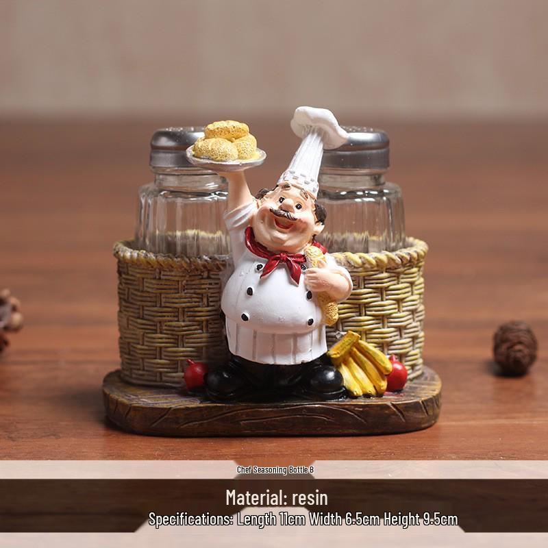 Retro American Country Chef Seasoning Jar - Stylish Home or Cafe Decoration Ornament
Retro American Country Chef Seasoning Jar - Stylish Home or Cafe Decoration Ornament