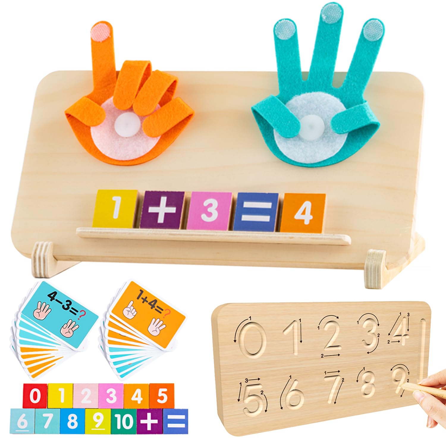 Montessori Toys for Toddlers Double-Sided Preschool Learning Educational Math manipulatives Number Finger Counting Block for Kid
Montessori Toys for Toddlers Double-Sided Preschool Learning Educational Math manipulatives Number Finger Counting Block for Kid