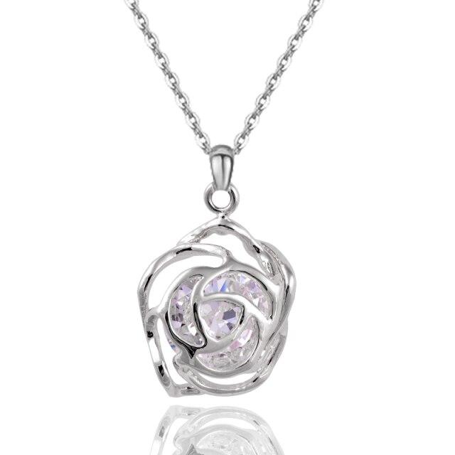 Кубічний цирконій всередині, порожниста троянда, кулон, намисто, кольє, ланцюжок для жінок, ювелірна тенденція Zd1 Lk2
Кубічний цирконій всередині, порожниста троянда, кулон, намисто, кольє, ланцюжок для жінок, ювелірна тенденція Zd1 Lk2