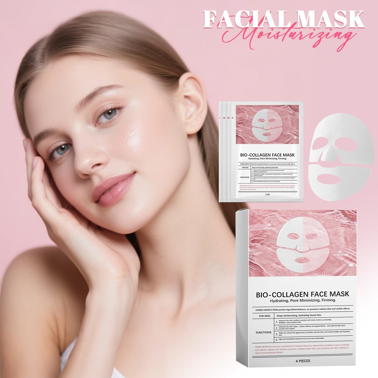 Collagen Mask Moisturizing Mask, Shrinking Pores, Delicate Skin, Facial Wrinkle Patch,20ml 4pcs/box,1pc, One Size
Collagen Mask Moisturizing Mask, Shrinking Pores, Delicate Skin, Facial Wrinkle Patch,20ml 4pcs/box,1pc, One Size