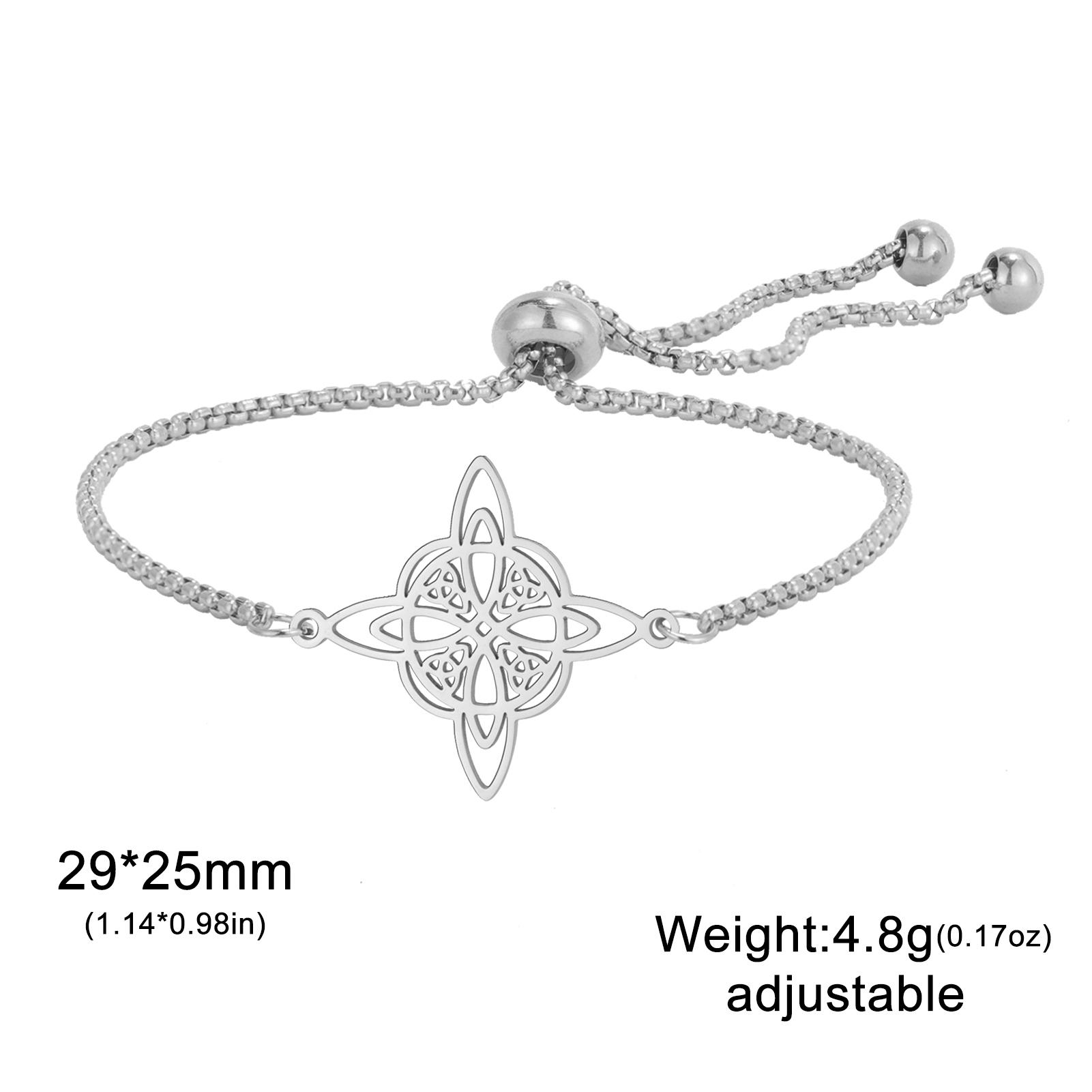 LIKGREAT Irish Celtics Knot Bracelet Stainless Steel Witch Knot Protection Amulet Jewelry Supernatural Lucky Gift for Women
LIKGREAT Irish Celtics Knot Bracelet Stainless Steel Witch Knot Protection Amulet Jewelry Supernatural Lucky Gift for Women