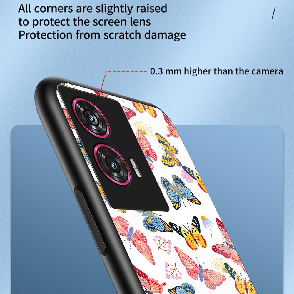 For Motorola Edge 50 Fusion 5G Case Butterfly Pattern TPU+Tempered Glass Protective Phone Cover Rose Butterfly
For Motorola Edge 50 Fusion 5G Case Butterfly Pattern TPU+Tempered Glass Protective Phone Cover Rose Butterfly