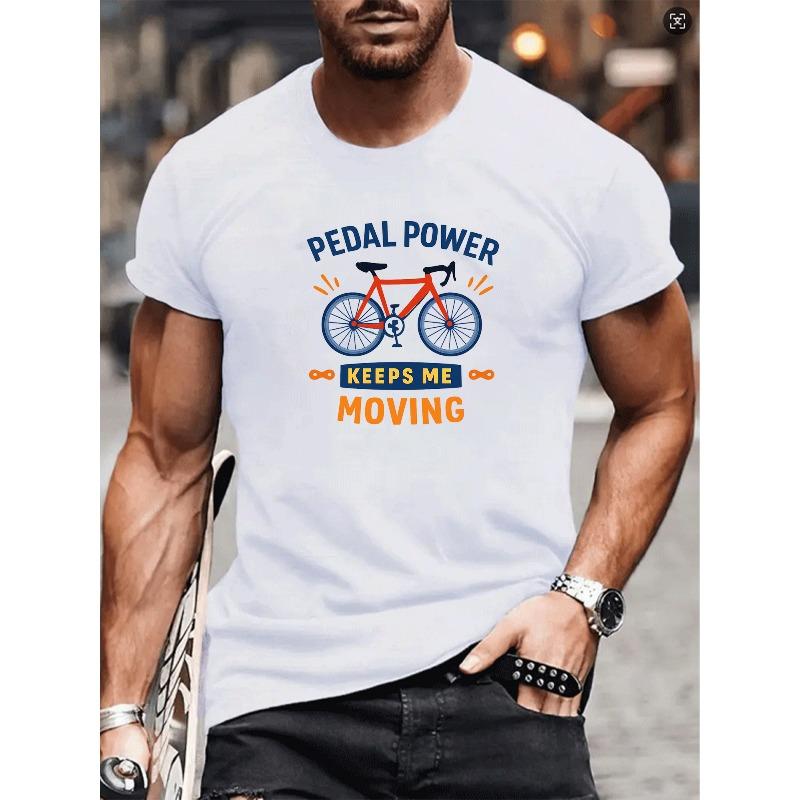 European sizes Bicycle Pattern Combined with Text Element Print, Sporty and Energetic Style, Street Fashion Casual Versatile Top 4XL білий
European sizes Bicycle Pattern Combined with Text Element Print, Sporty and Energetic Style, Street Fashion Casual Versatile Top 4XL білий