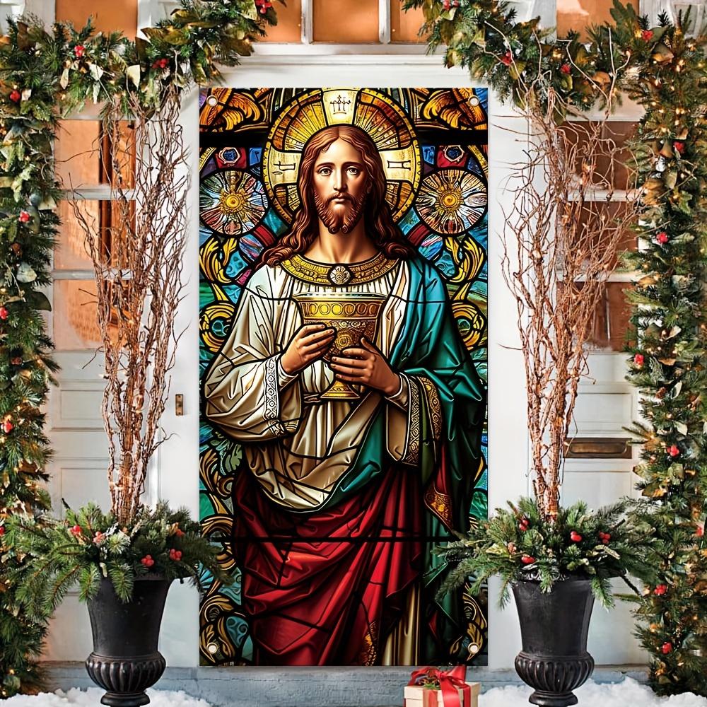Jesus Divine Mercy Porch Banner - Polyester, perfect for Christmas and New Year decorations, indoor/outdoor use 90X180cm
Jesus Divine Mercy Porch Banner - Polyester, perfect for Christmas and New Year decorations, indoor/outdoor use 90X180cm