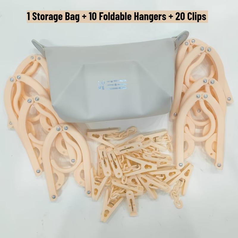 31pcs Portable Travel Hanger Set with Storage Bag Including 10 Foldable Hangers 20 Clips Space-saving Design Perfect Traveler світло-жовтого кольору
31pcs Portable Travel Hanger Set with Storage Bag Including 10 Foldable Hangers 20 Clips Space-saving Design Perfect Traveler світло-жовтого кольору