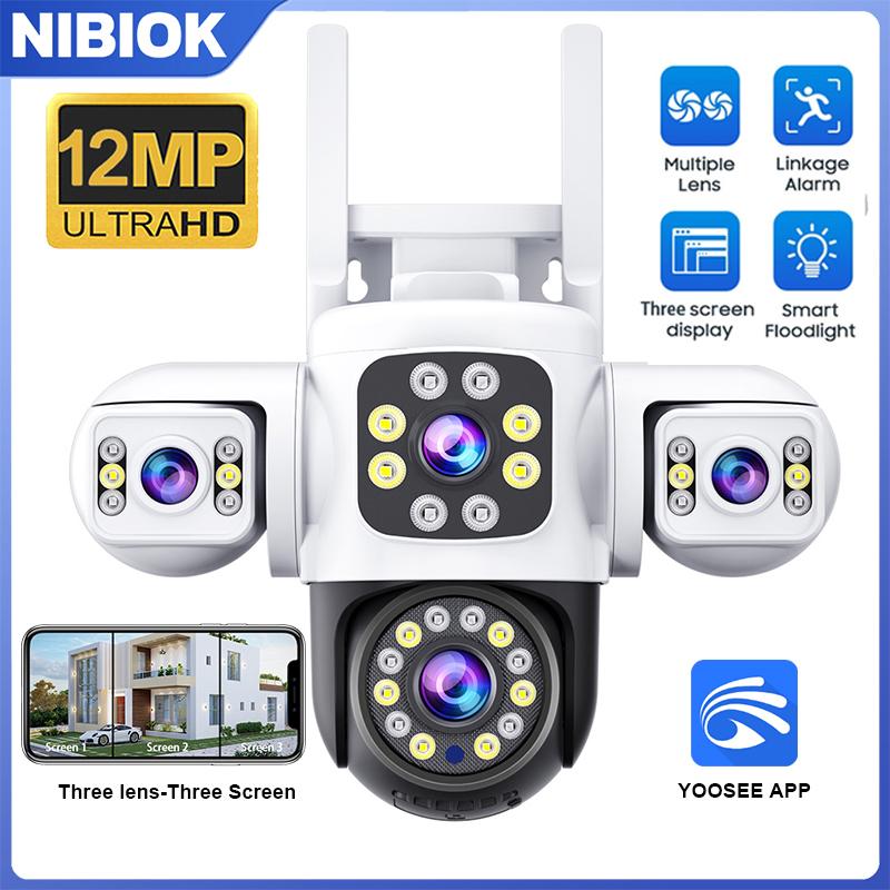 NIBIOK Outdoor Waterproof Camera HD 12MP Three Lens WIFI IP Camera Night Vision People Mobile Tracking CCTV Two-way Intercom PTZ YOOSEE Camera Camera
NIBIOK Outdoor Waterproof Camera HD 12MP Three Lens WIFI IP Camera Night Vision People Mobile Tracking CCTV Two-way Intercom PTZ YOOSEE Camera Camera
