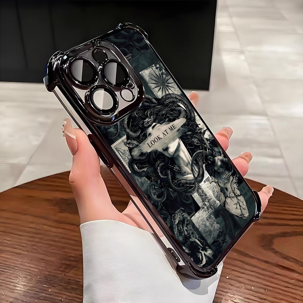 Medusa Petrochemical Electroplate AntiDrop Clear Phone Case For iPhone 16 Pro Max 15 14 Plus 13 12 11 17 Air 16E Clear Cover iPhone 14 Pro
Medusa Petrochemical Electroplate AntiDrop Clear Phone Case For iPhone 16 Pro Max 15 14 Plus 13 12 11 17 Air 16E Clear Cover iPhone 14 Pro
