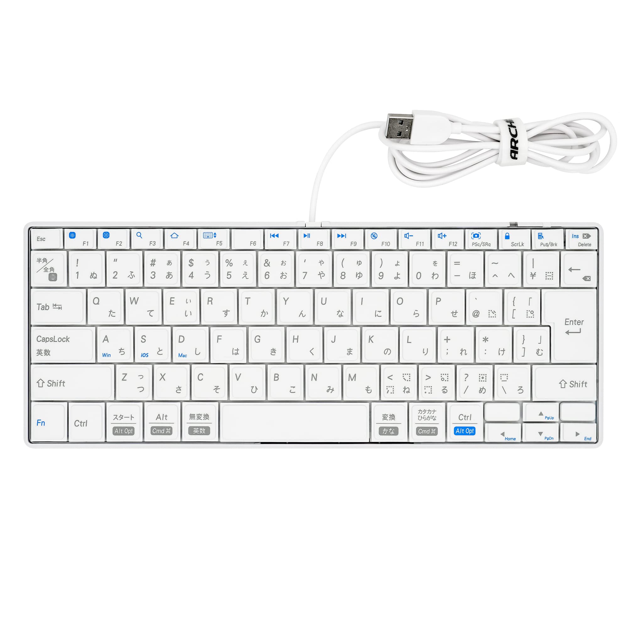 Archiss INTRO Mini Wired Keyboard Japanese Layout 85 Keys Connector White USB-A AS-PKMA85J-WHA білий
Archiss INTRO Mini Wired Keyboard Japanese Layout 85 Keys Connector White USB-A AS-PKMA85J-WHA білий