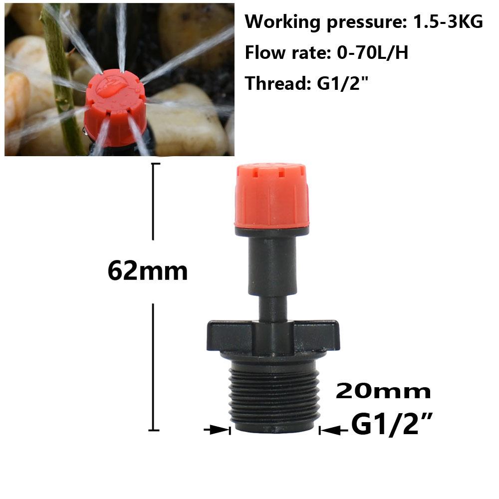 1/2 Mist Sprinkler 1/4/5/7-way Fog Sprinkler Nozzle Adjustable Misting Water Automatic Flower Watering Garden Atomizer
1/2 Mist Sprinkler 1/4/5/7-way Fog Sprinkler Nozzle Adjustable Misting Water Automatic Flower Watering Garden Atomizer