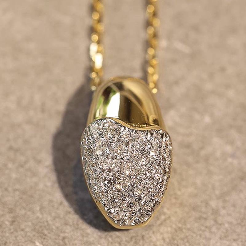 Huitan Gold Color Luxury Women Pendant Necklace Egg Shaped Lady Accessories with Shiny CZ for Wedding Engagement Fashion Zircon
Huitan Gold Color Luxury Women Pendant Necklace Egg Shaped Lady Accessories with Shiny CZ for Wedding Engagement Fashion Zircon