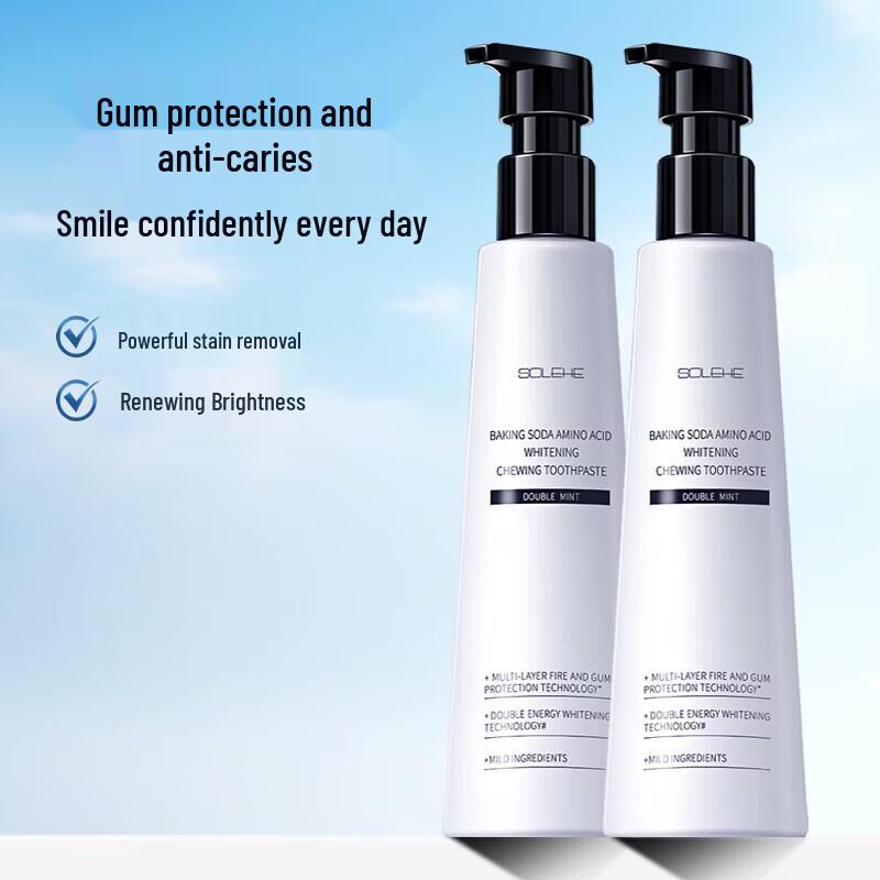 Hefengyu Baking Soda Toothpaste Duo Pack
Hefengyu Baking Soda Toothpaste Duo Pack