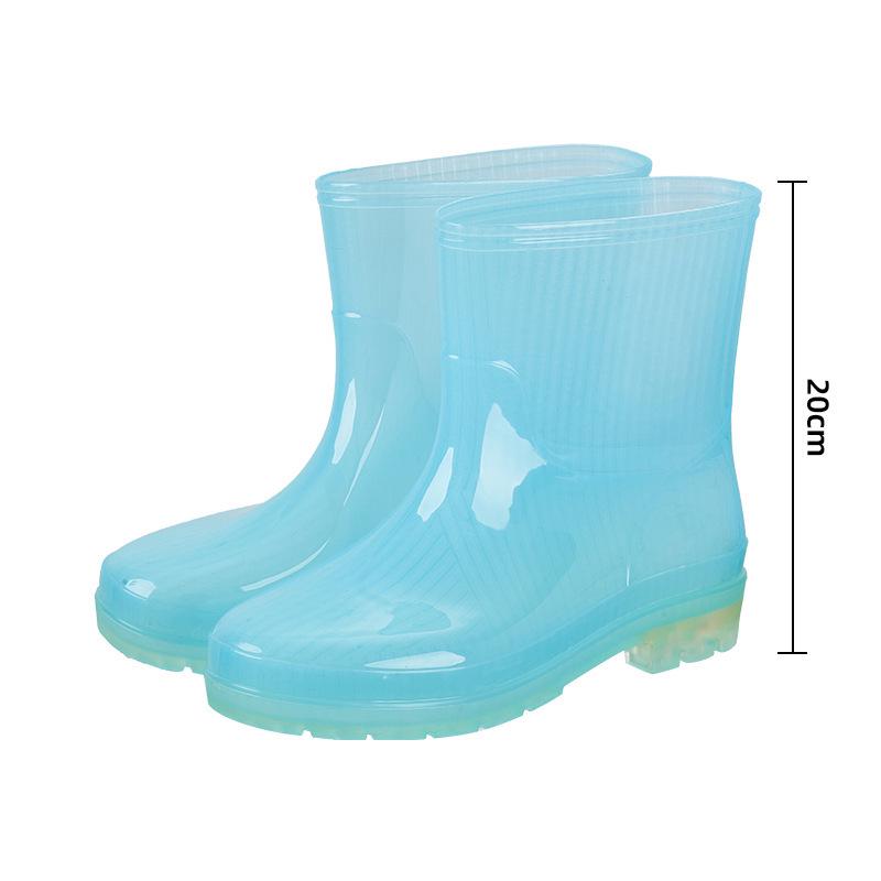 Women s High-Top Rain Boots - Candy Colors, Plush Cotton Lining, Slip-Resistant, Waterproof PVC, Transparent, Low Heel. 36
Women s High-Top Rain Boots - Candy Colors, Plush Cotton Lining, Slip-Resistant, Waterproof PVC, Transparent, Low Heel. 36
