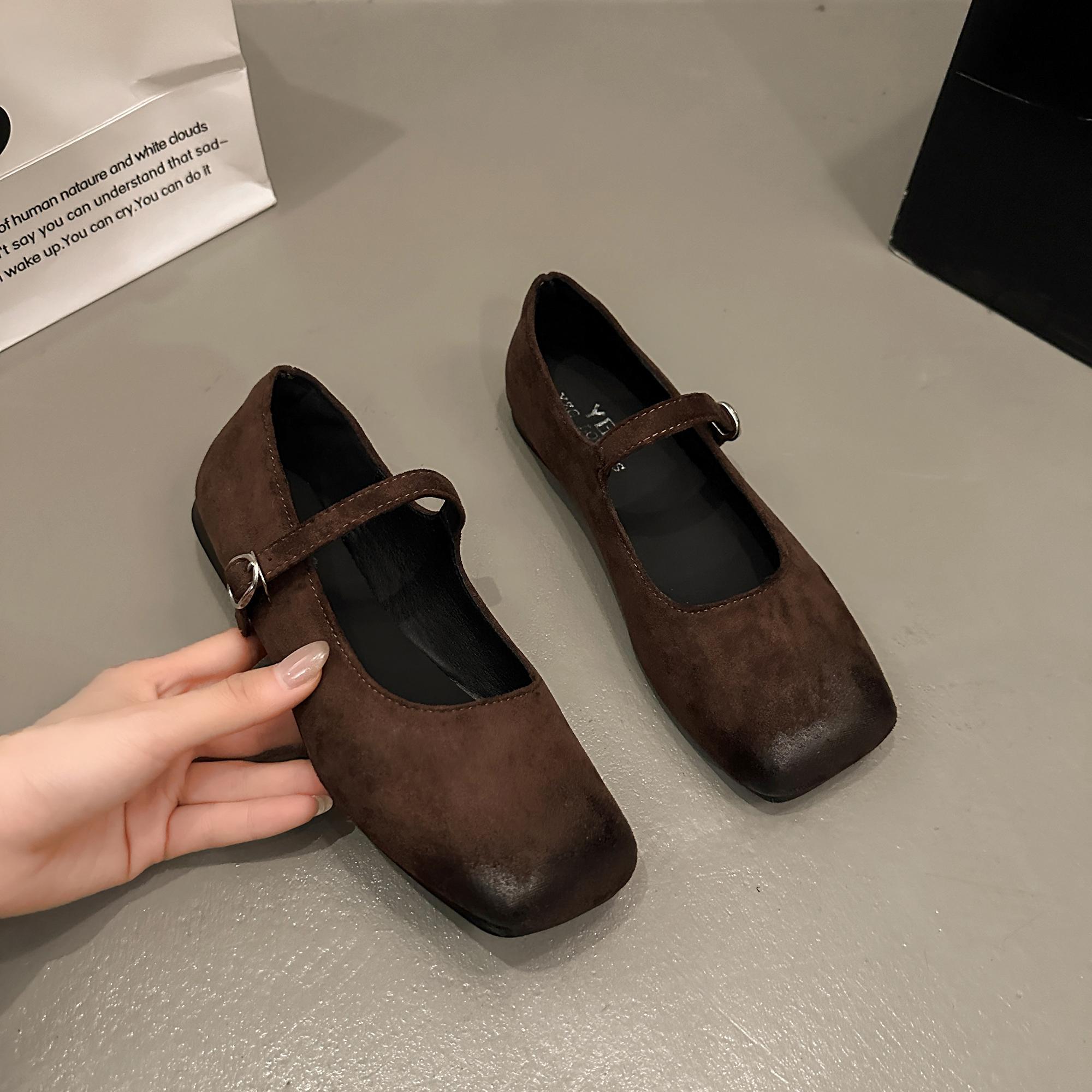 Бархатные балетки Ремень с пряжкой на подъеме Грязные туфли с квадратным носком Мягкие балетки с квадратным носком Женские лоферы
Бархатные балетки Ремень с пряжкой на подъеме Грязные туфли с квадратным носком Мягкие балетки с квадратным носком Женские лоферы