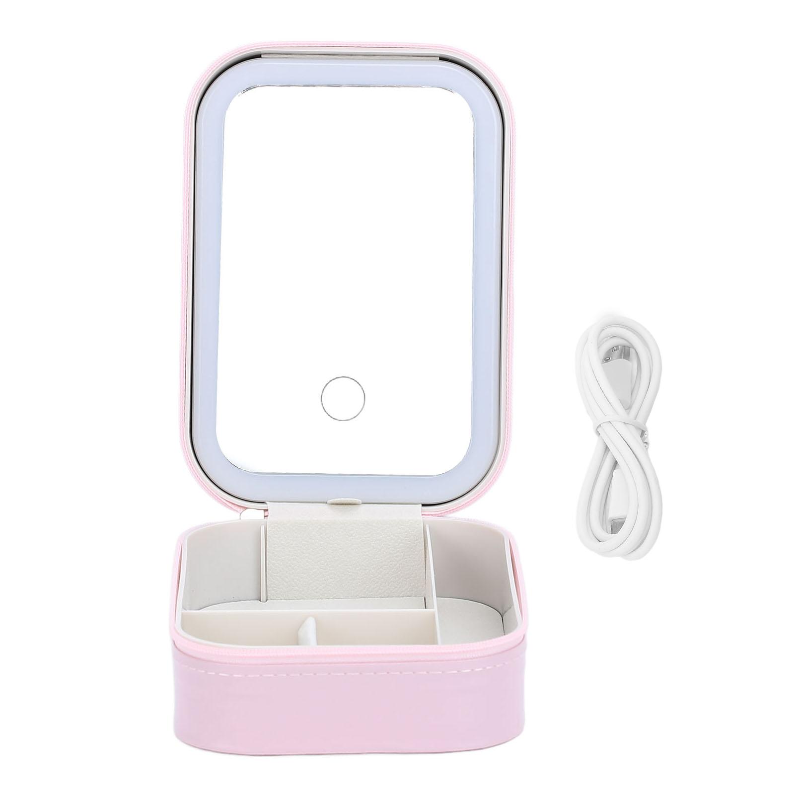 Makeup Bag with LED Mirror Jewelry Storage Box Dimmable Touch Screen Makeup Travel Lighted Case for
Makeup Bag with LED Mirror Jewelry Storage Box Dimmable Touch Screen Makeup Travel Lighted Case for
