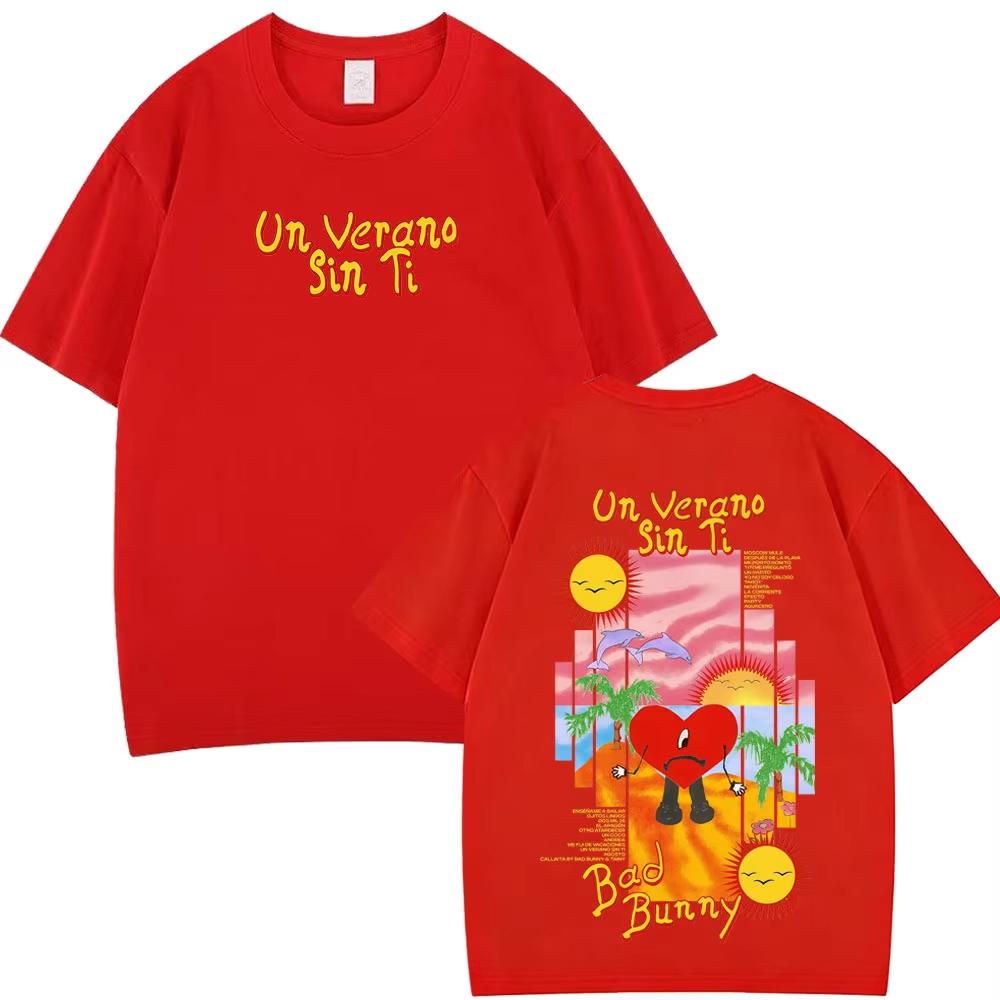 Bad Bunny Un Verano Sin Ti Fashion Printed Tees Men Women Oversized T-shirts Loose Casual Short-sleeved T-shirts 3XL
Bad Bunny Un Verano Sin Ti Fashion Printed Tees Men Women Oversized T-shirts Loose Casual Short-sleeved T-shirts 3XL