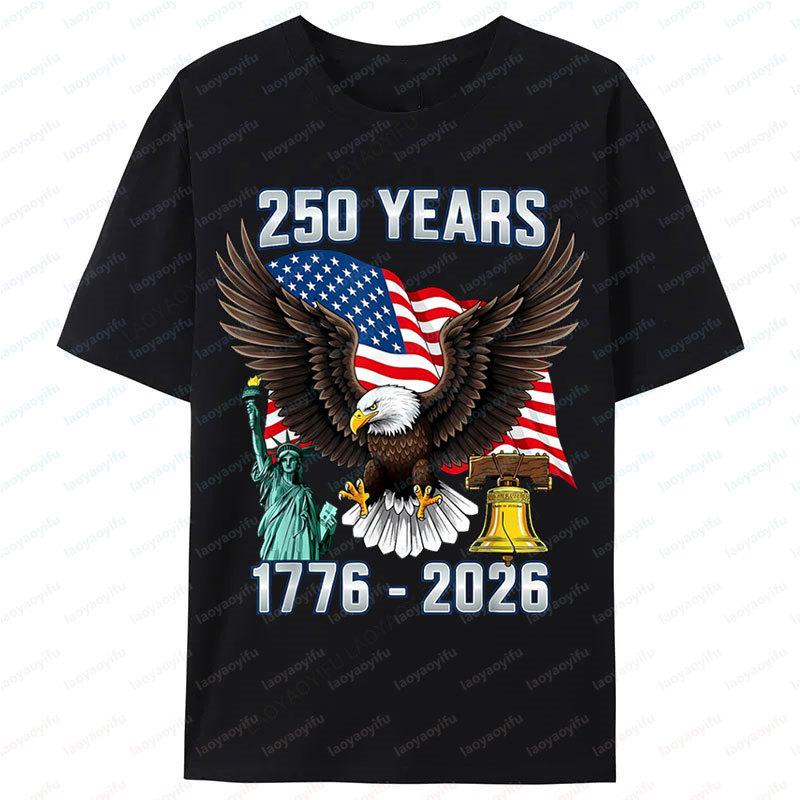 New Arrival 2026 America 250th Birthday US Flag 250 Years Eagle Patriotic 1776-2026 Plus Size T-shirt Streetwear Men Clothing 5XL різнокольоровий
New Arrival 2026 America 250th Birthday US Flag 250 Years Eagle Patriotic 1776-2026 Plus Size T-shirt Streetwear Men Clothing 5XL різнокольоровий