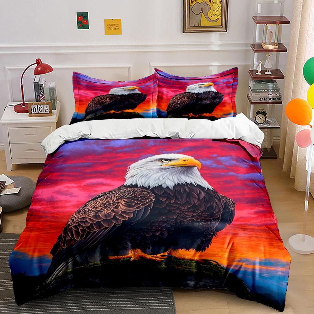 Bald eagle, colorful sunset. Bedding sets Duvet cover sets Duvet covers Pillowcases(1 * Duvet Cover 2 * Pillowcases, without duvet insert) 135x200cm
Bald eagle, colorful sunset. Bedding sets Duvet cover sets Duvet covers Pillowcases(1 * Duvet Cover 2 * Pillowcases, without duvet insert) 135x200cm