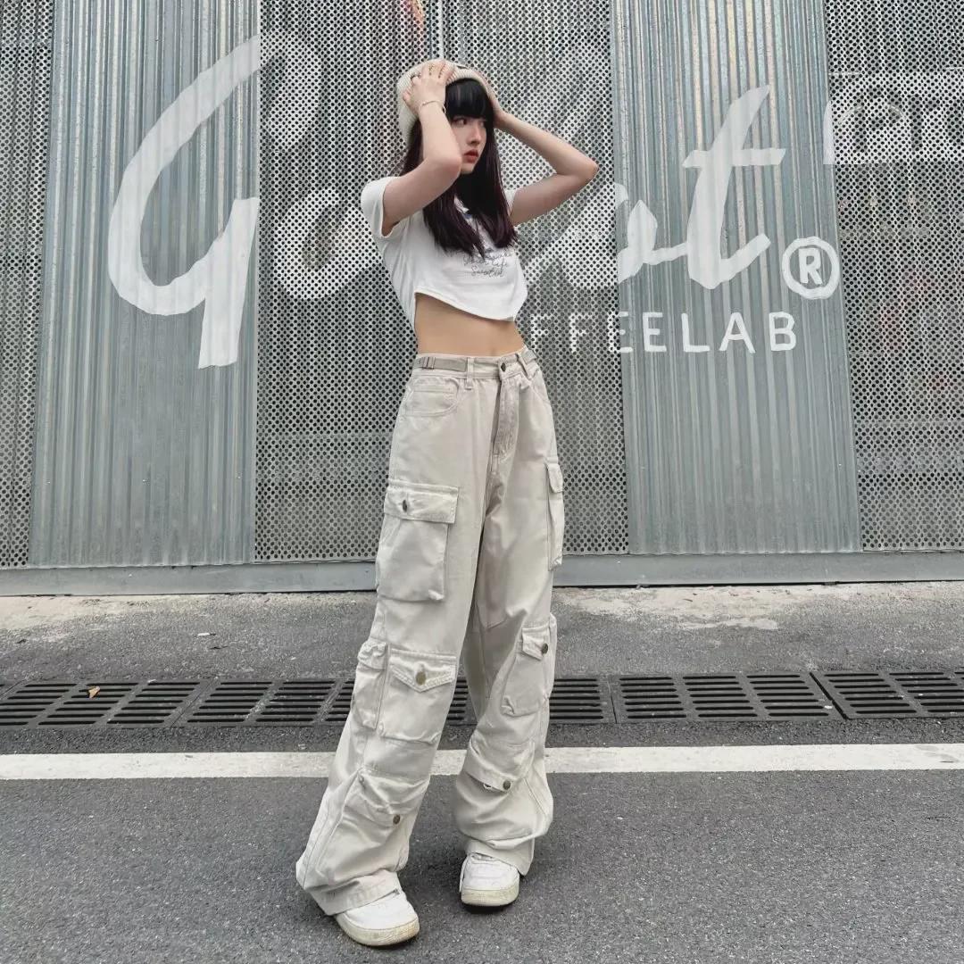 Trendy American Retro High-Street Women s Overalls - Cool, High-End, Functional All-Match Pants L чорний
Trendy American Retro High-Street Women s Overalls - Cool, High-End, Functional All-Match Pants L чорний